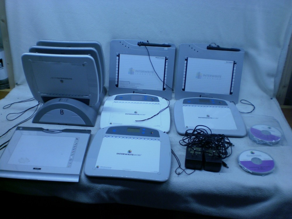 x6 Interwrite Mobi IP500 Learning Tablet & Charging Dock, x2 SP400 R/Description