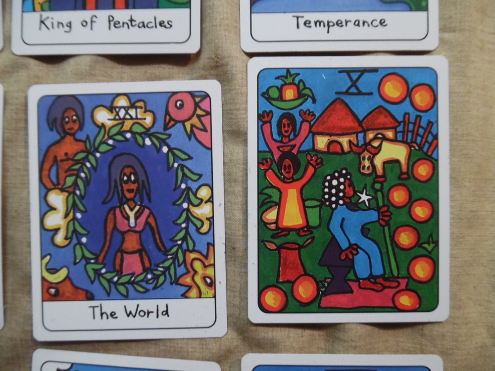 Rara African Tarot Cards In Corrugated Box Version Second Printing