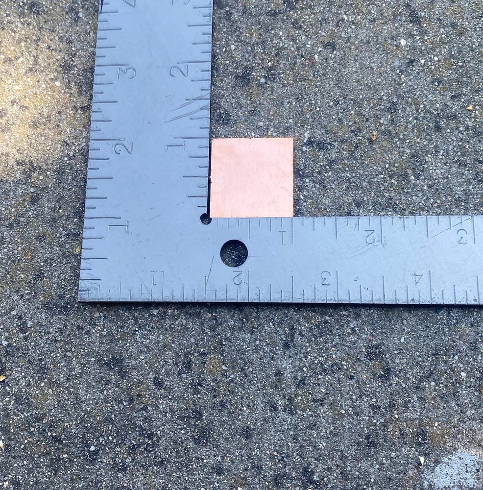 Copper Square Blanks, 1"-2" (10 Pack)