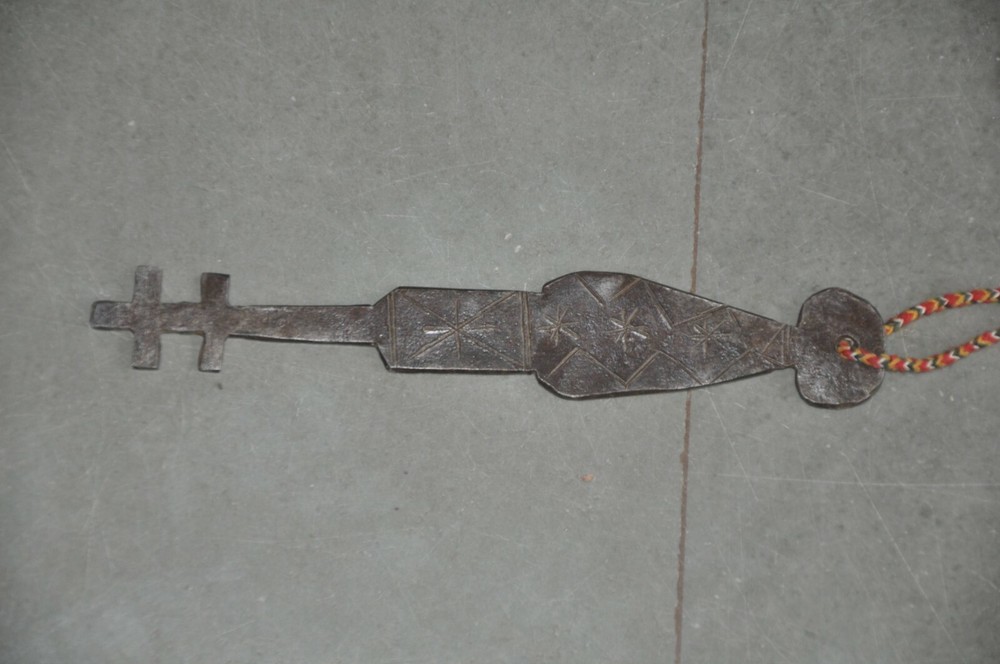 Vintage Iron Brass Fitted Big Long Solid Handcrafted Strip System Padlock