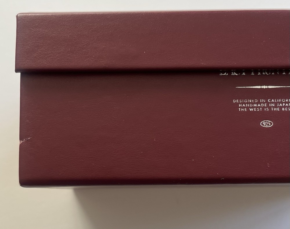 Authentic Jacques Marie Mage Last Frontier Red Leather Box Only