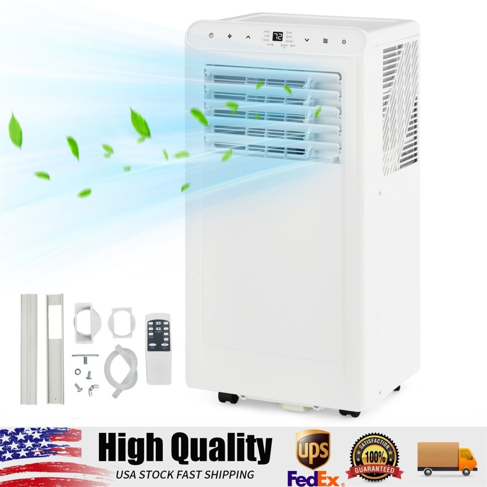 8,000 BTU Portable Air Conditioners, 3-In-1 AC Unit for Rooms Up to 350 Sq.Ft