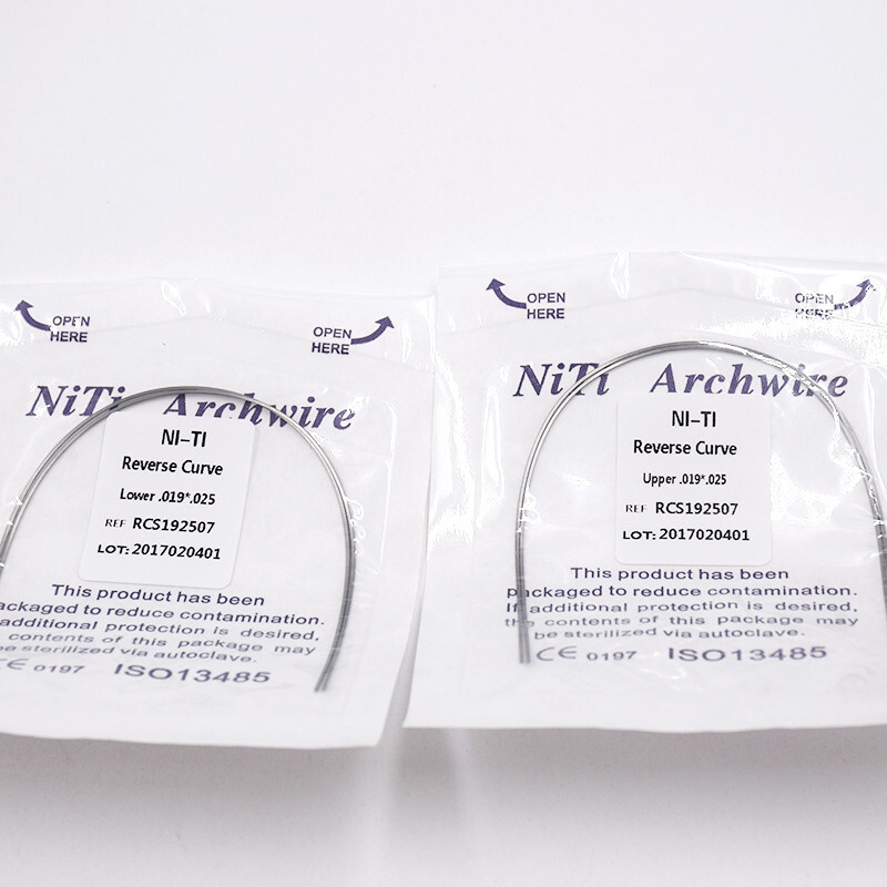 Dental Ortho Super Elastic NITI Arch Wire Reverse Curve Round/Rectangular True