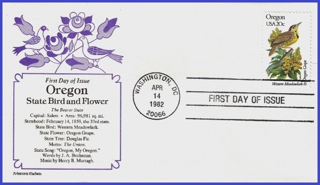 USA5 #1989 U/A ARISTOCRAT 2 FDC   Oregon