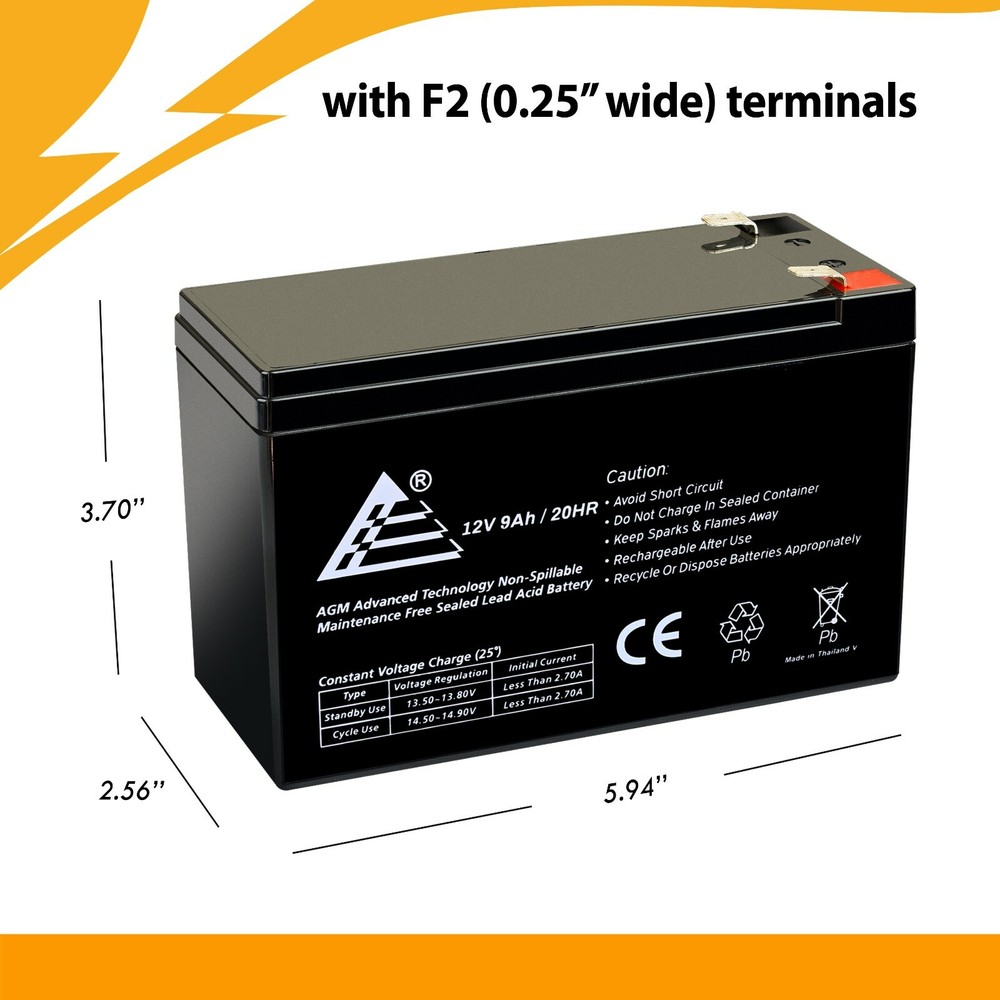 12V 9AH SLA Battery Replacement for Generac GP7500E