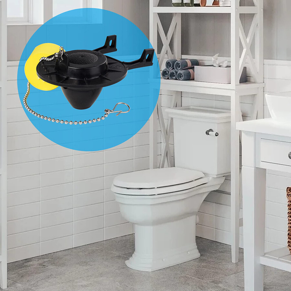 2 Pack 2-Inch Toilet Flapper Replacement US Universal Flapper & Chain with Float