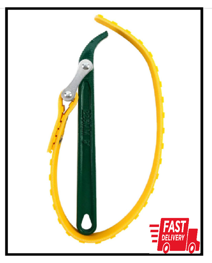 9" Belt Strap Wrench Multipurpose Adjustable Strap Oil Filter Strap Opener Wrenc