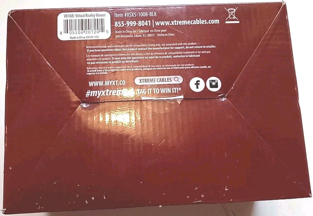 VR Vue 2 Virtual Reality Headset Xtreme Viewer for Android & iPhone Smartphones