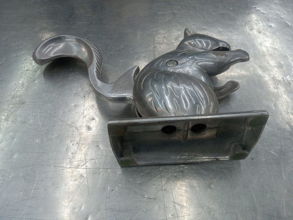 Squirrel Nut Cracker Cast Aluminum 8" Vintage