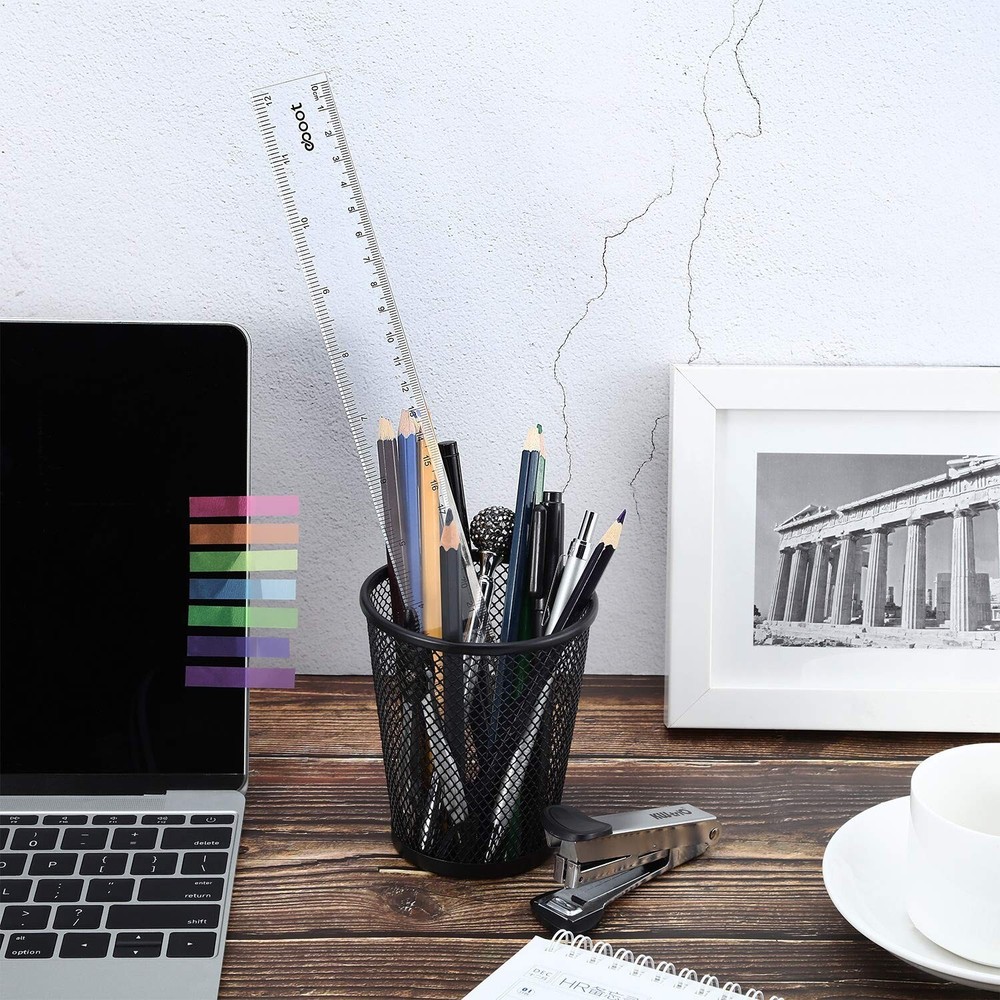 EBOOT 2 Pack Plastic Ruler Straight Ruler Plastic Measuring Tool for Student ...