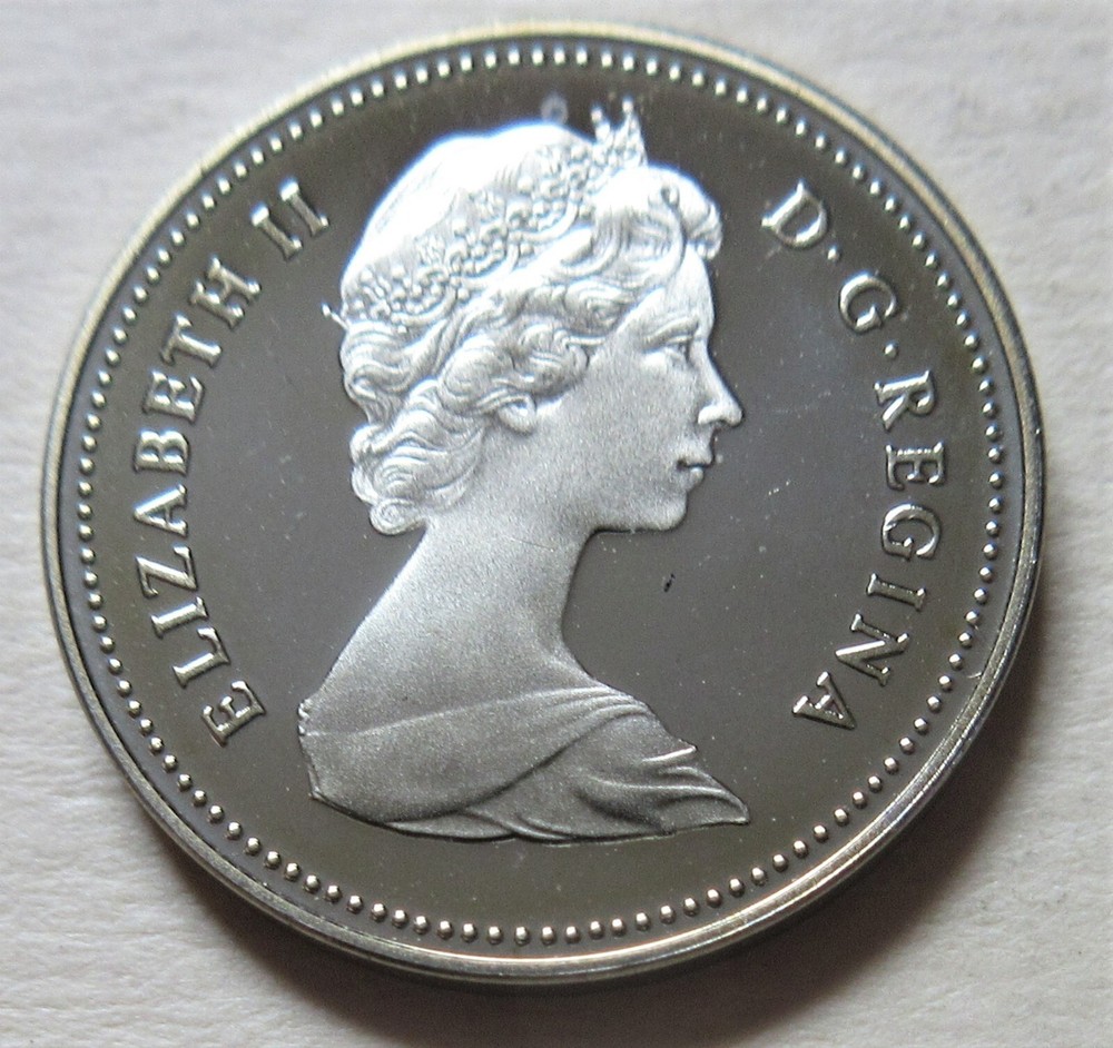 1982 Canada PROOF Five Cents Coin. UNC. Nickel 5 Cents 5c