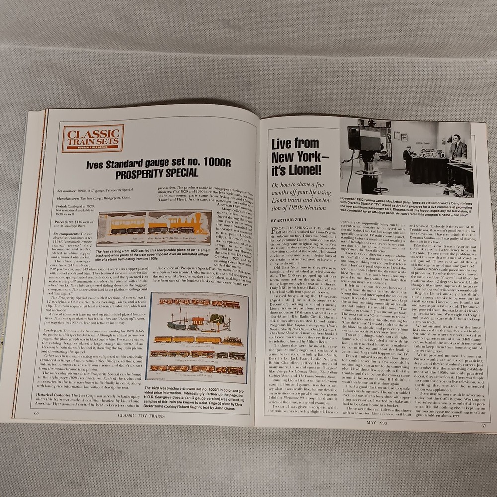 Classic Toy Trains Magazine May 1993