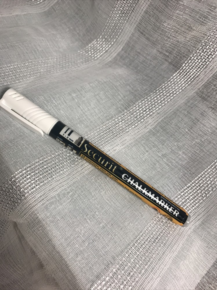 Securit Liquid ChalkMarker White SMA 100 White NEW Craft art Windows Chalkboard