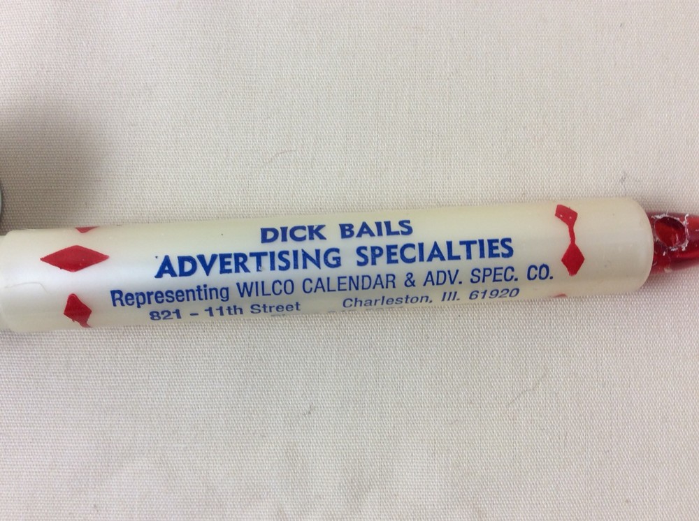 Vintage Advertising Dick Bails Bottle Can Opener Charleston Ill.