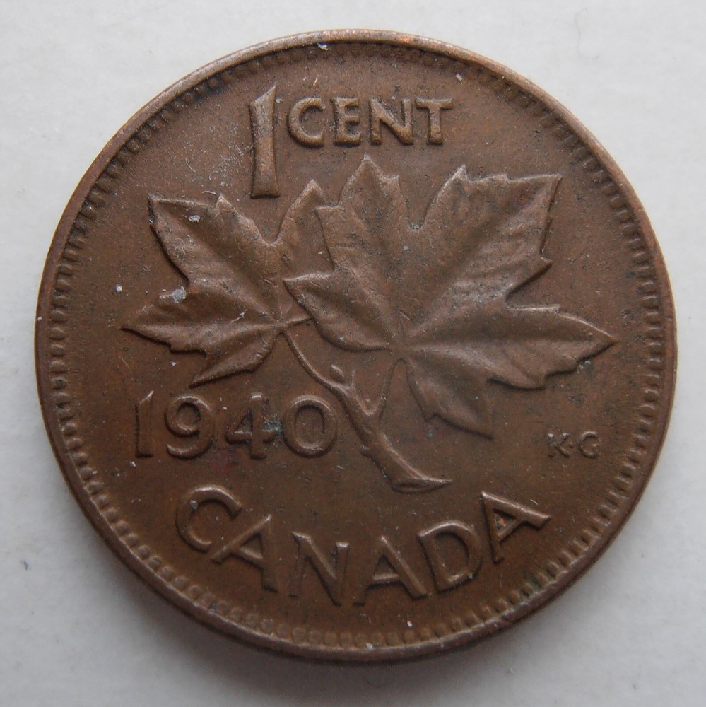 CANADA 1 CENT 1940
