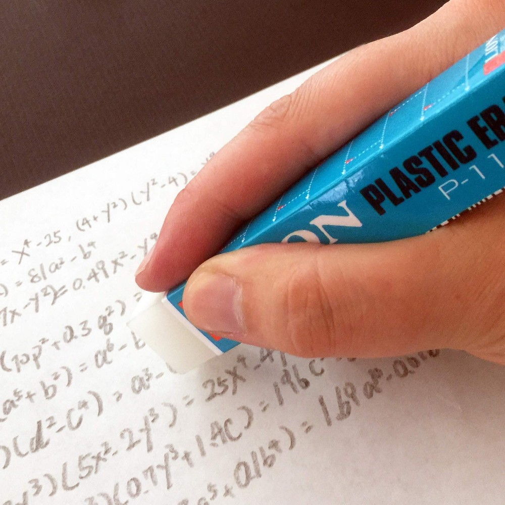 Extra Large Translucent White Eraser Jumbo Rectangular Non Smear Latex Free