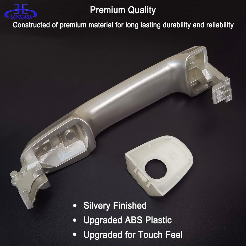 Silver Exterior Door Handle for Toyota Camry 2012-2017, Front Left Driver Sid...