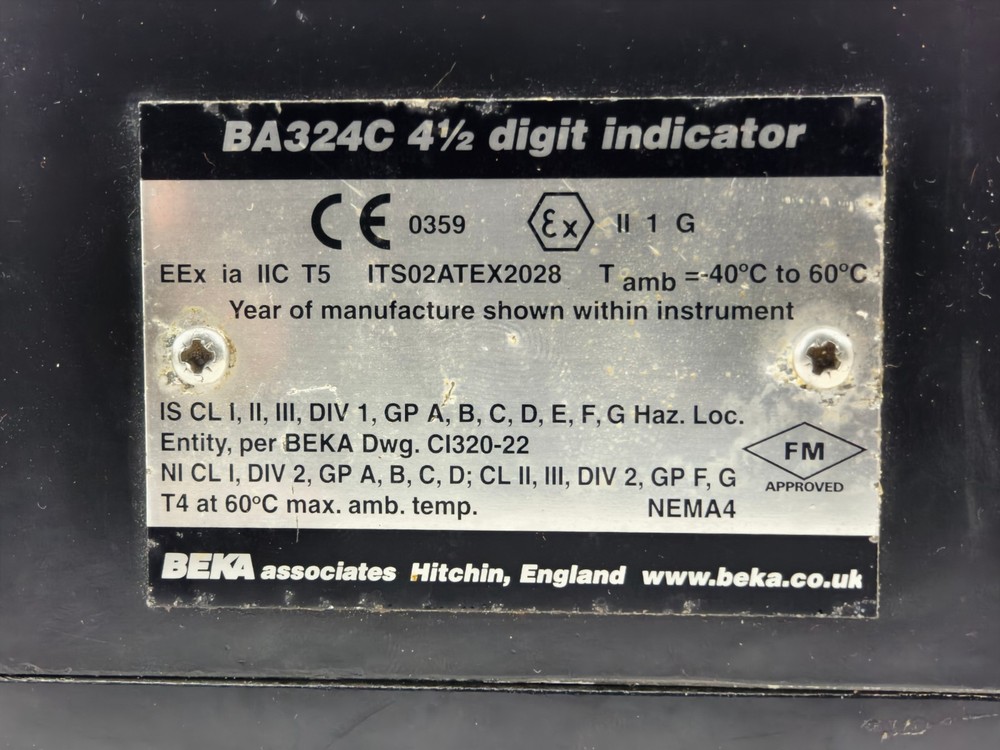 Beka Associates BA324C 4 1/2 Digital Indicator Kill Manifold