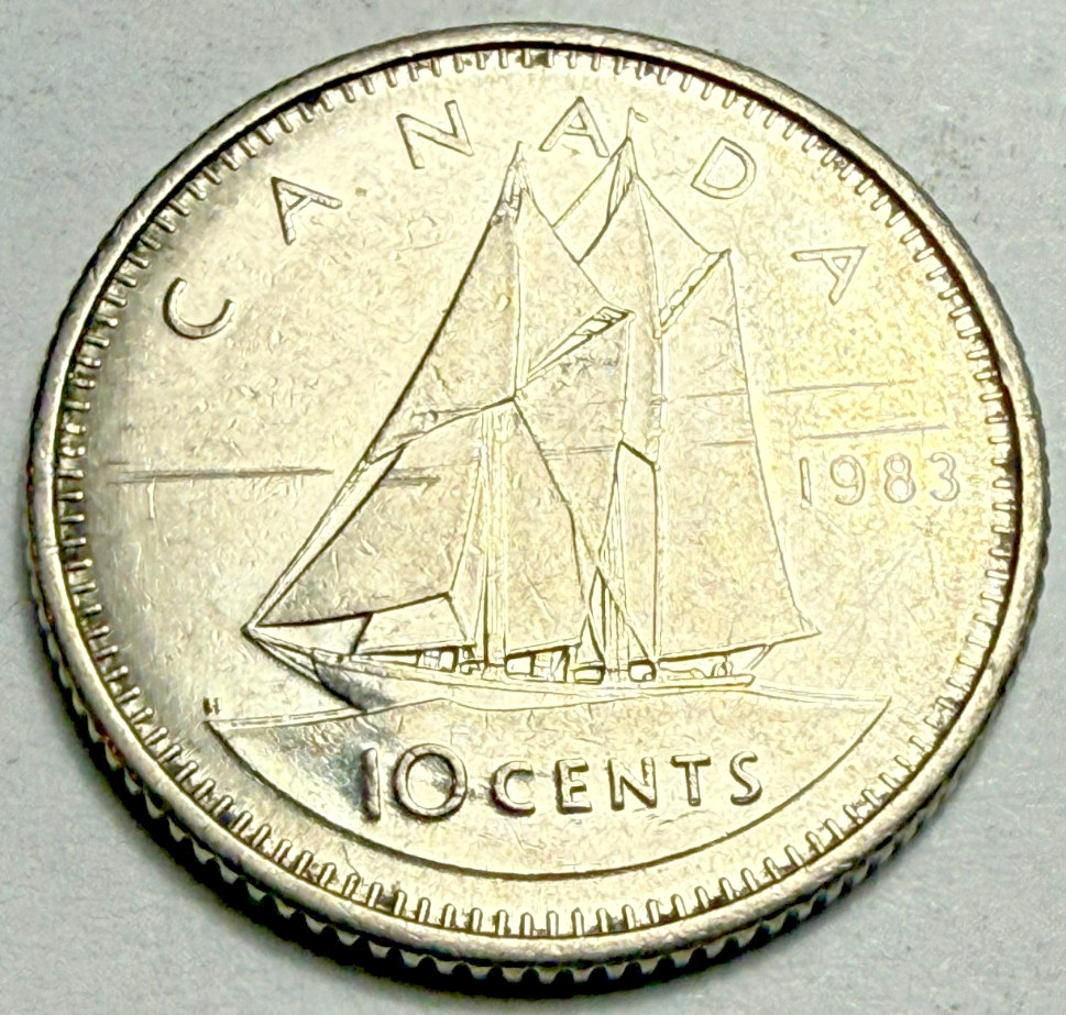 1983 Canada 10 cent Dime