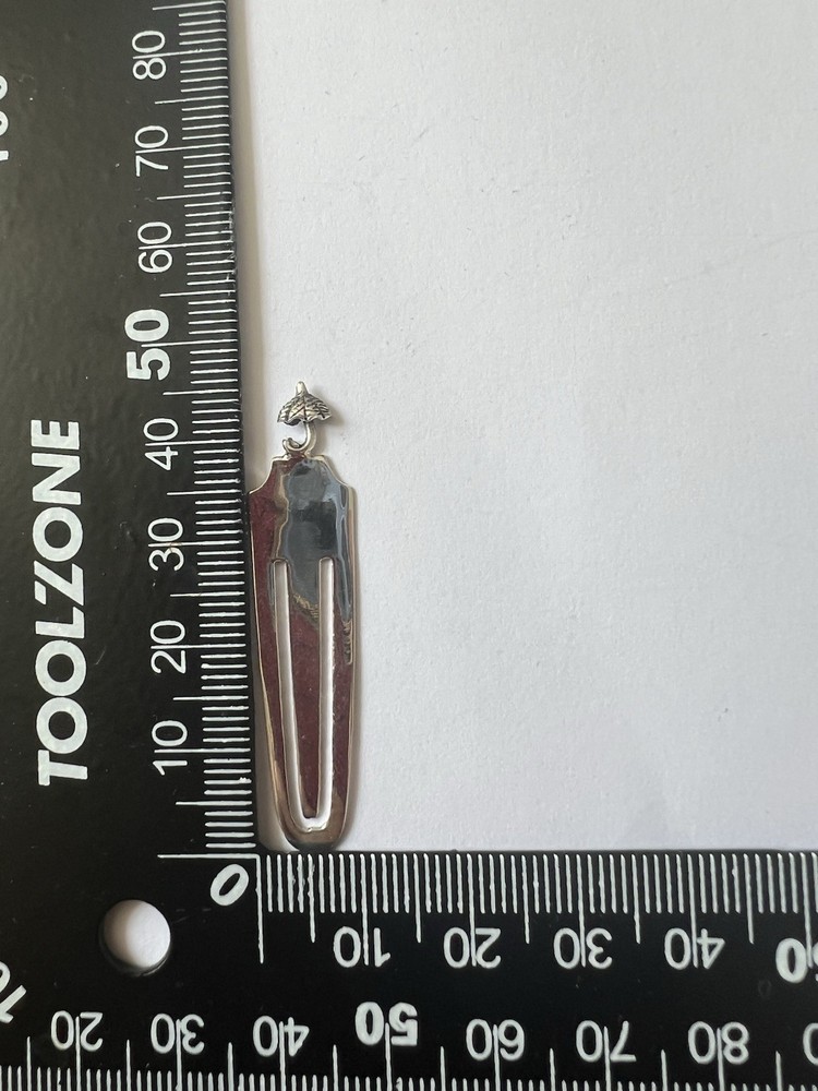 Sterling 925 Solid Silver Umbrella Bookmark New 4cm Booktok Gift Squid Game