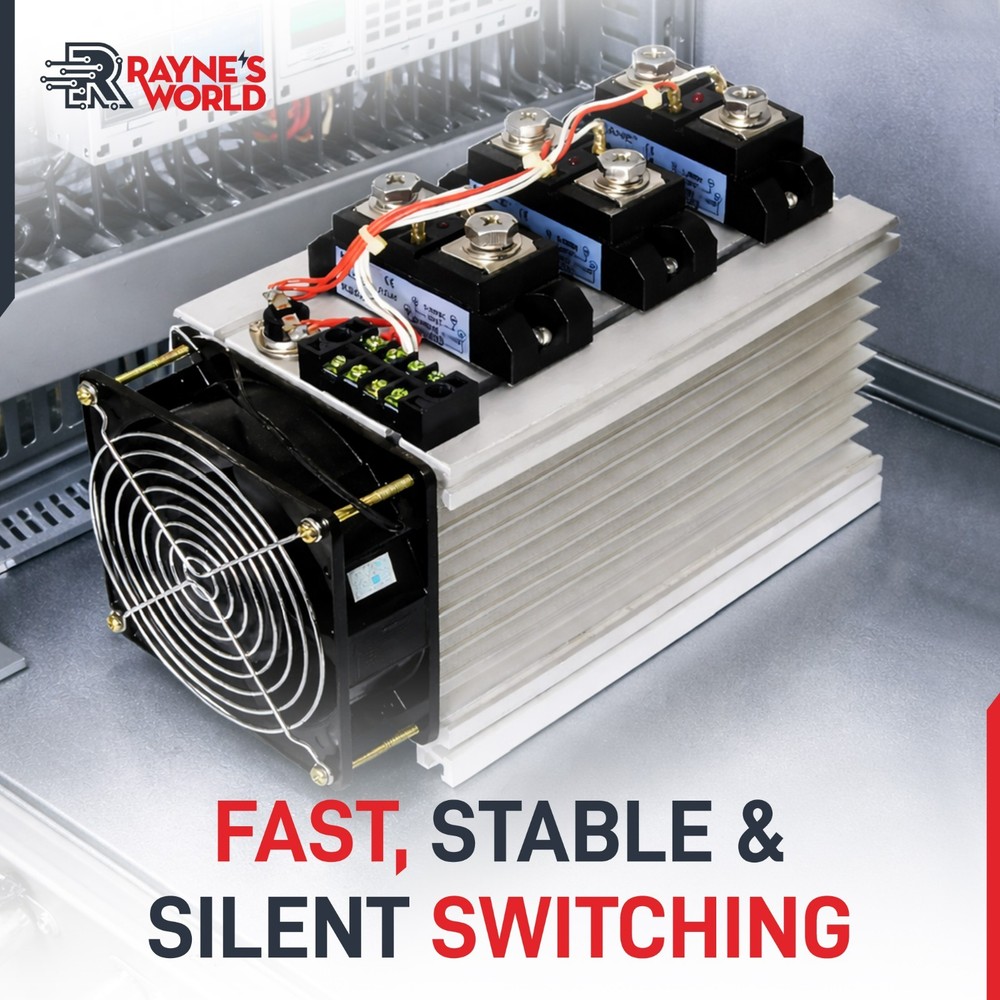 200 Amp DA Industrial Solid State Relay-DC to AC-3-32VDC Control-24-480VAC Load
