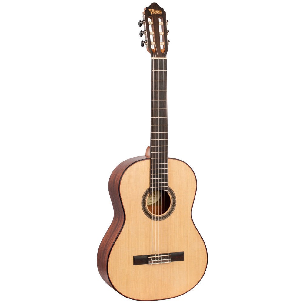 Valencia VC704 4/4 Classical Guitar Solid Spruce Top Mahogany Back & Sides