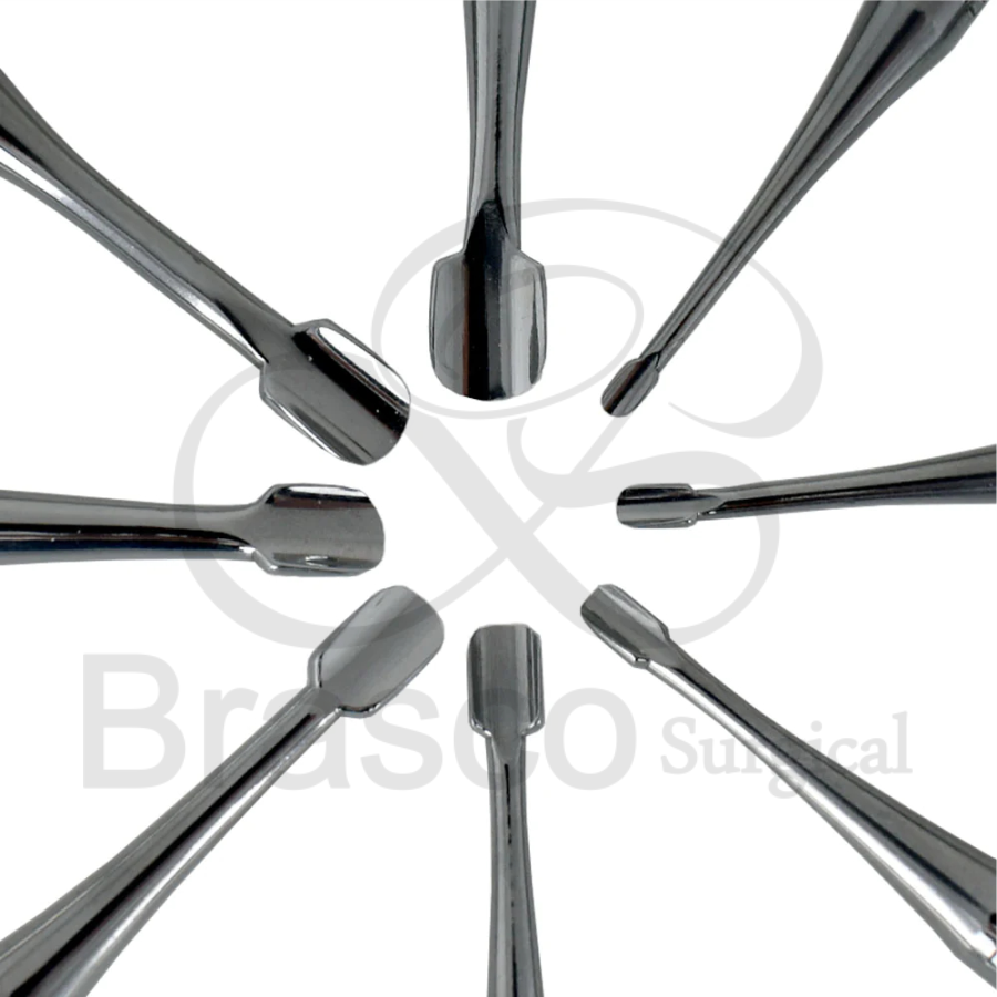 Set Of 6 Dental Veterinary Winged Elevators (Stubby Handle) Luxation Instruments