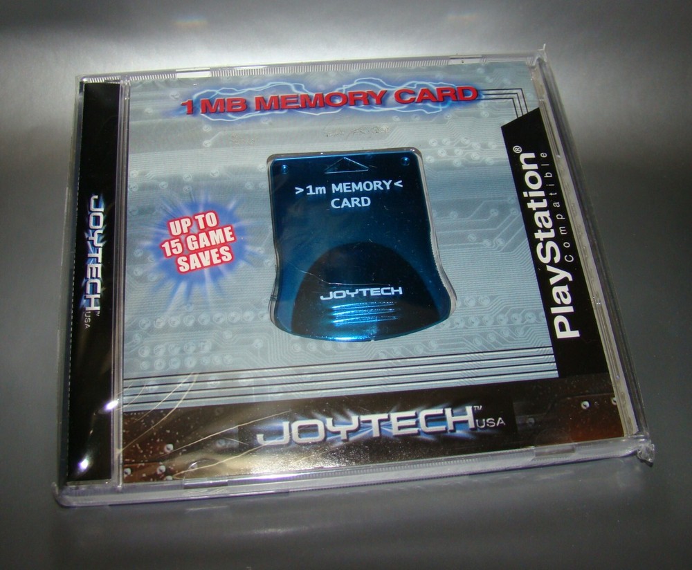 PlayStation Memory Card 1Mb Psone (JoyTech) psx 1 Metallic Blue 🔵