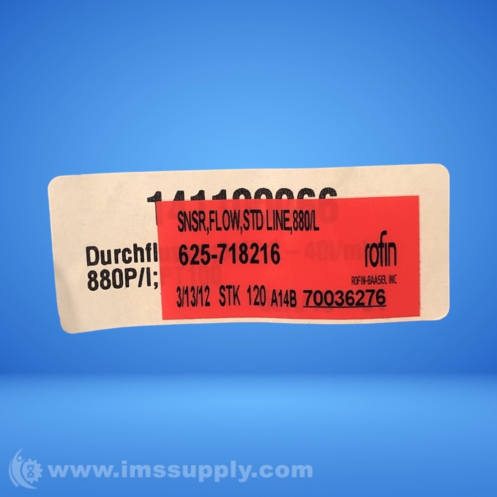 Rofin Baasel Inc. 625-718216 Flow Sensor FNFP