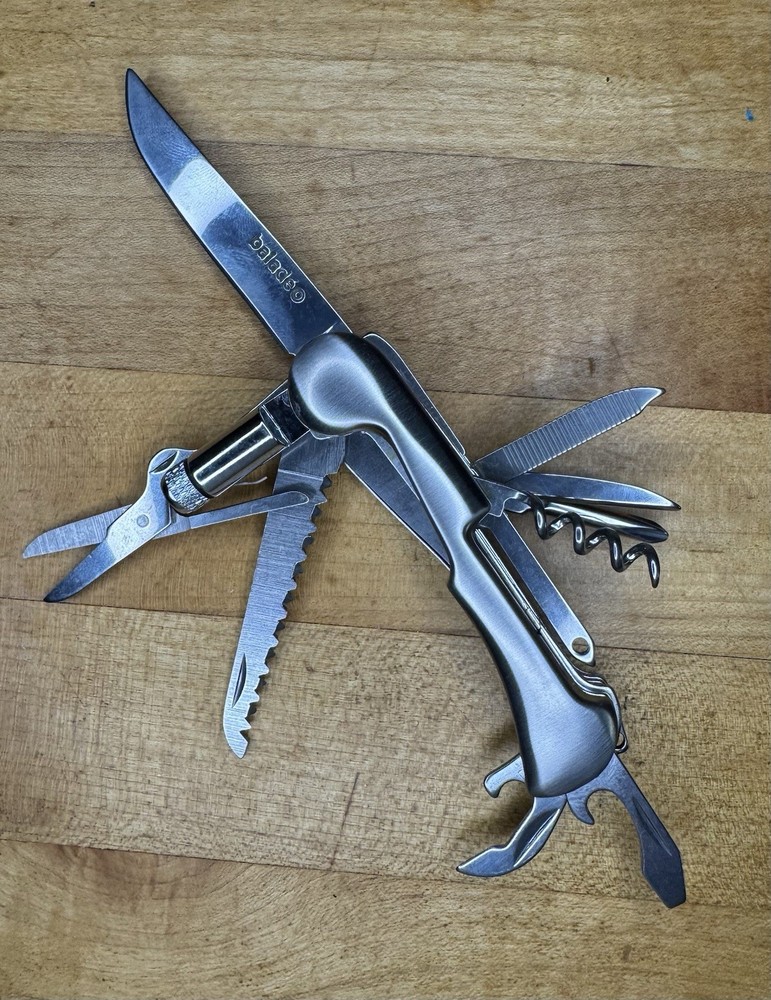 Baladeo ECO164 Barrow Multi-Tool 12 Function Knife Scissors Saw Steel Handles