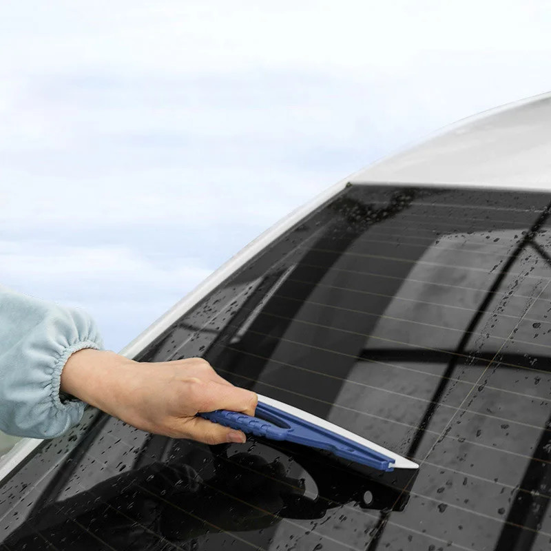 Soft Silicone Car Water Squeegee Non-Scratch Drying Blade Window Wrap Tool