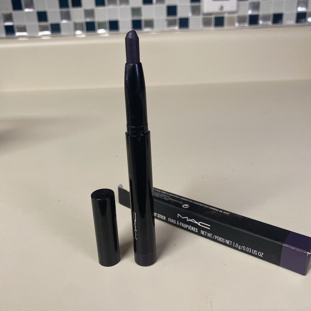 MAC Cosmetics Greasepaint Stick Eye Shadow Liner Eyeliner CHARRED MAUVE READ