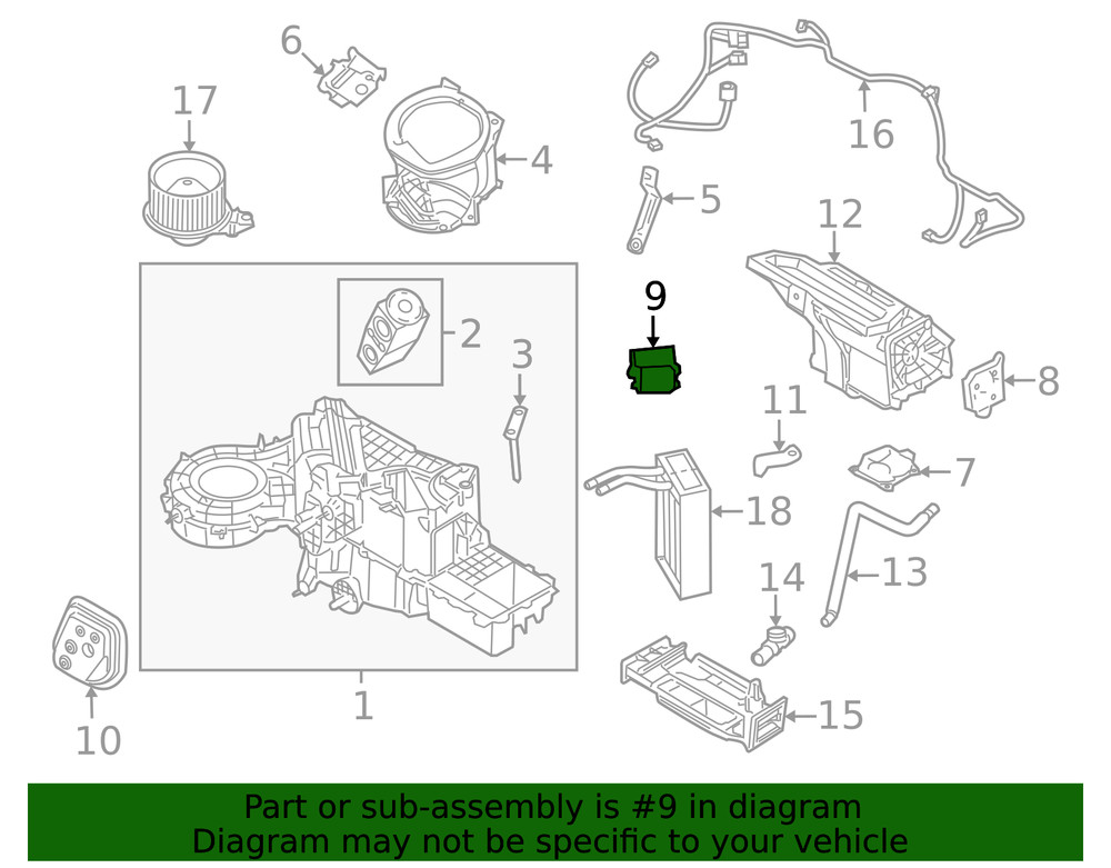 Genuine Ford HVAC Blower Motor Control Module BL3Z-19E624-B