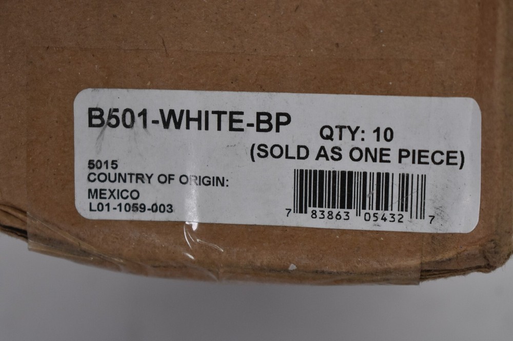 System Sensor White Detector Bases Replacements 10 Pack White B501-WHITE-BP