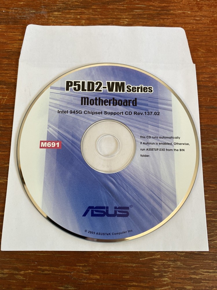 ASUS P5LD2-VM Series Disc M691
