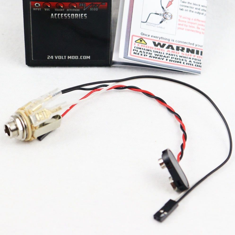 ✅ SwitchCraft Solderless Stereo Output Jack for EMG & 9 Volt Battery Connector