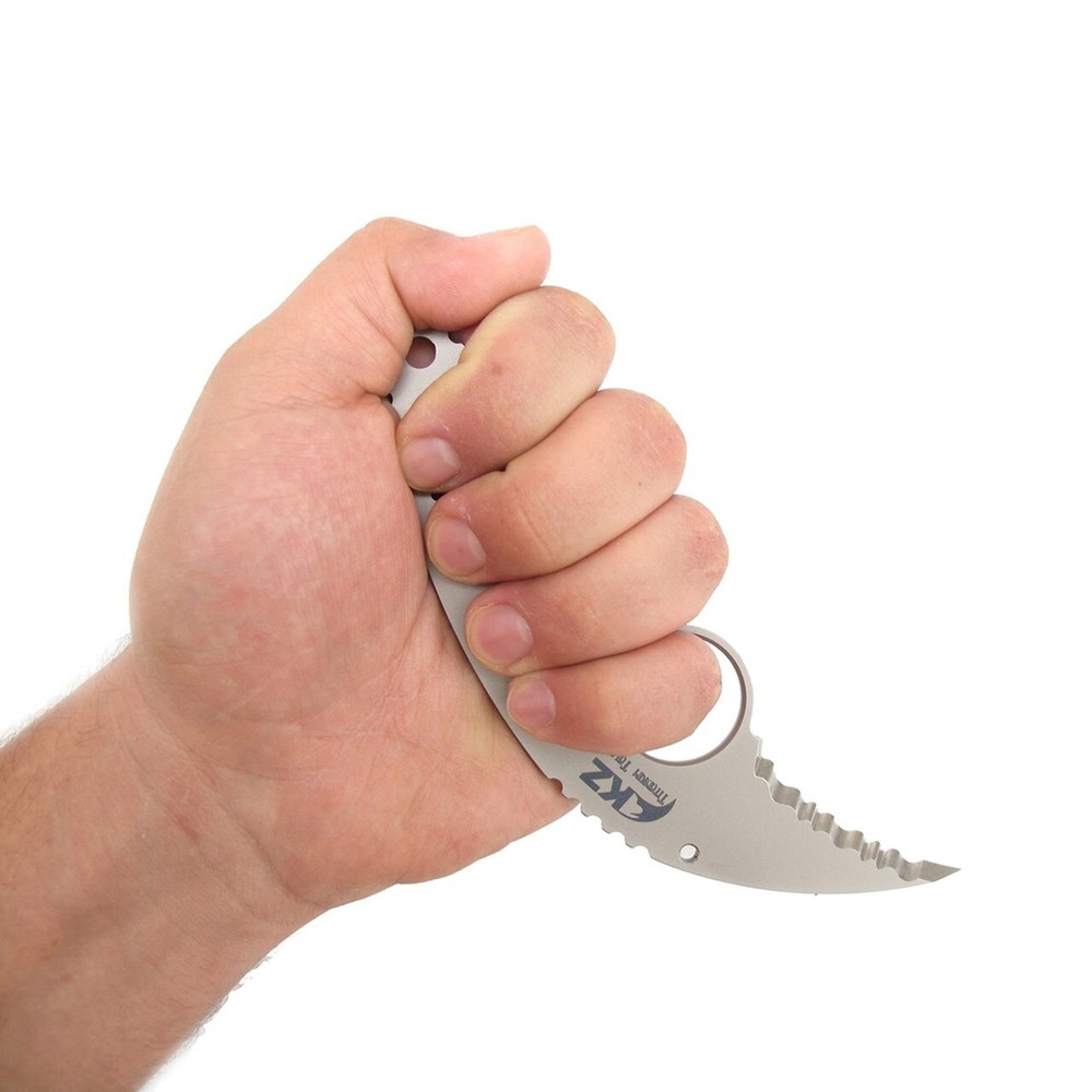 KZ Titanium Talon 2" Serraed Edge