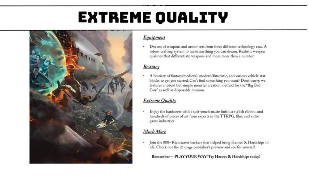 Heroes & Hardships Core Rulebook