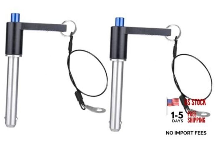 L-Handle Ball Lock Pin, Grip Button Lock Quick Release Φ7/16in x 2-23/64in 2