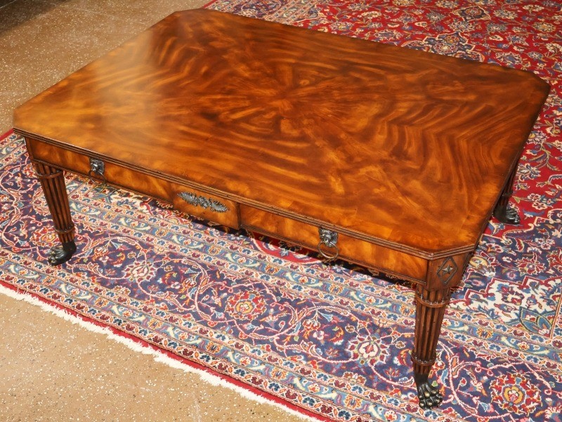 Theodore Alexander Althorp Mahogany Regency Style Cocktail Coffee Table
