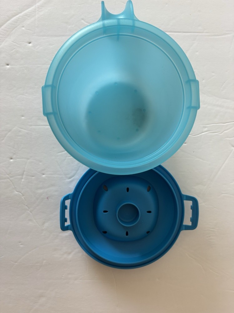 Tupperware Junior Microwave Rice Maker Blue 6972A-4