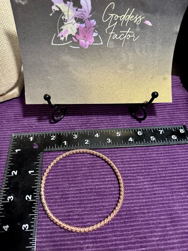 Copper Tensor Ring 3” Bracelet Hand Made