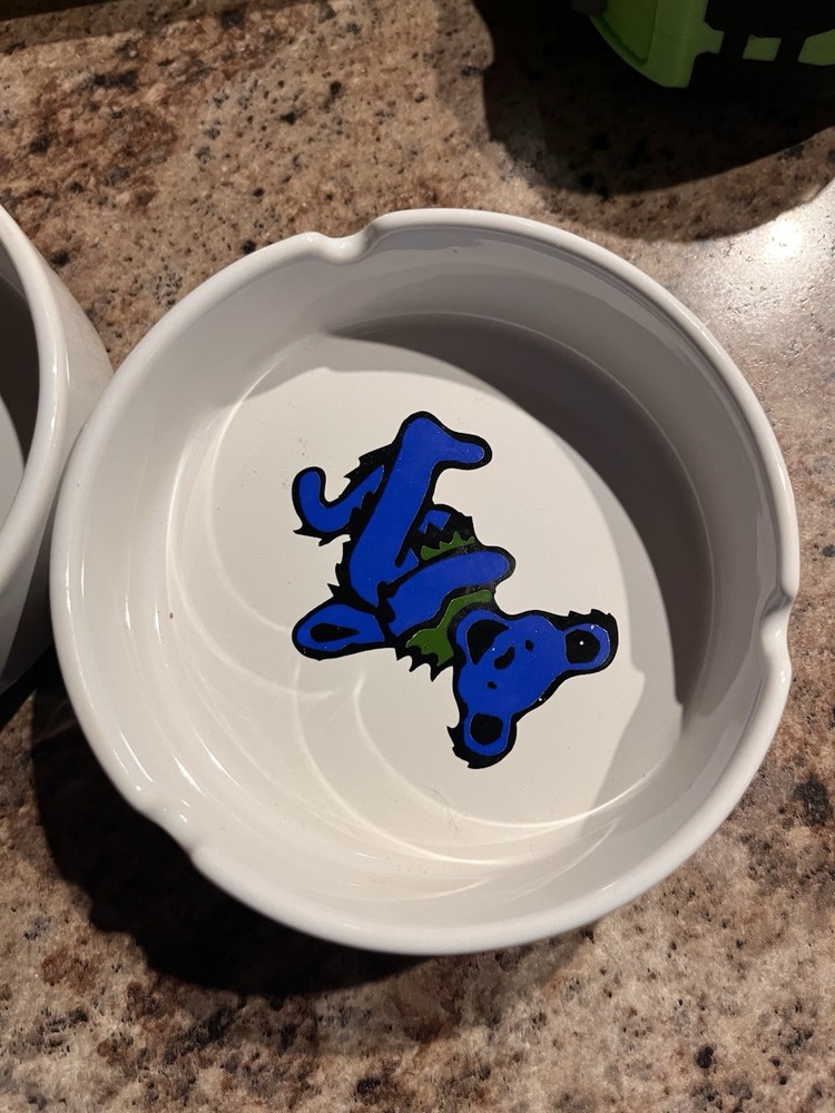 Greatful Dead Ash Tray Pair - Dancing Bears