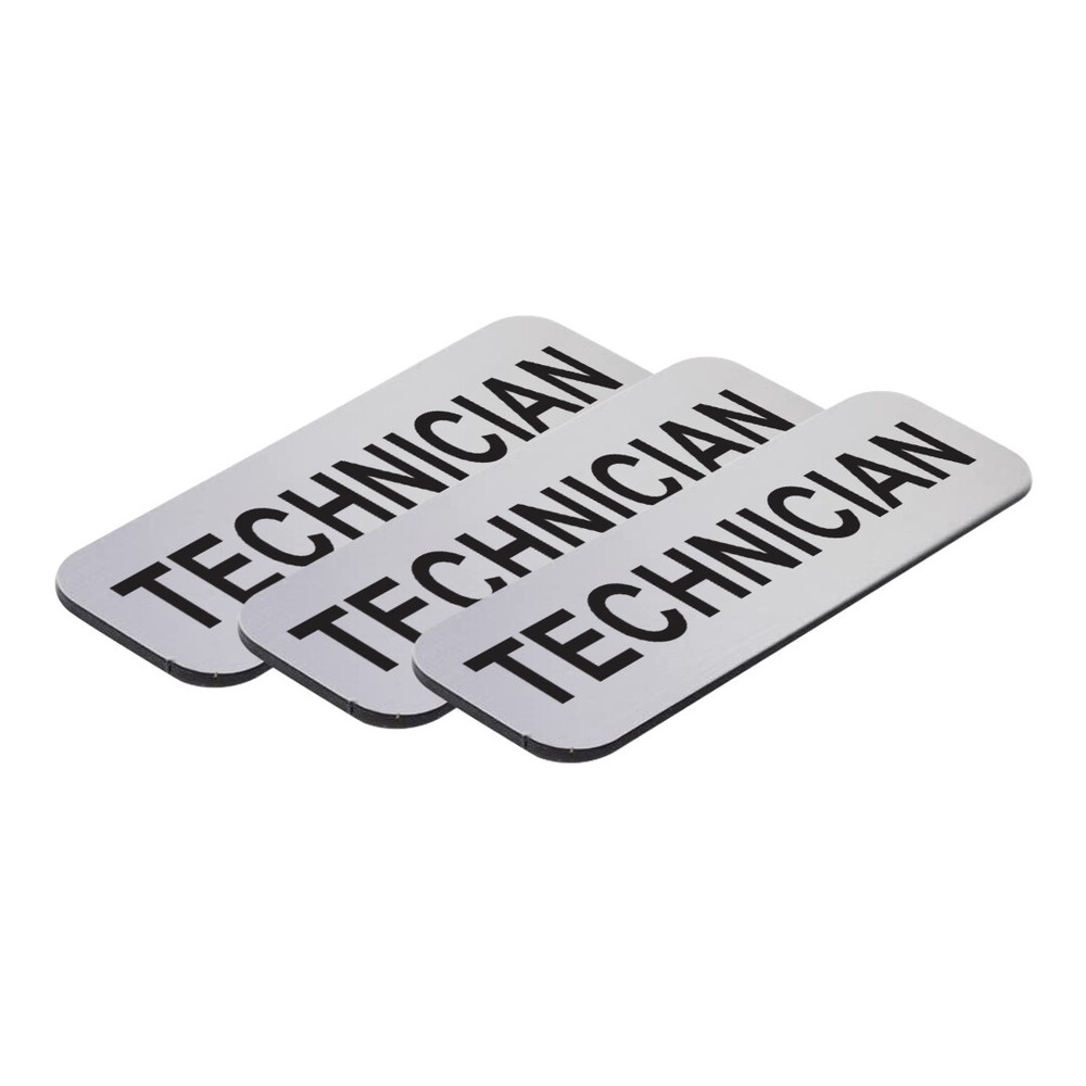 Technician 1 x 3" Name Tag, (3 Pack)