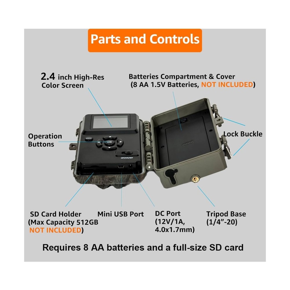GardePro A3S Trail Camera 2 Pack, 64MP 1296p, Next-Gen Image Technology, Game...