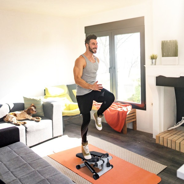 Hydraulic Fitness Stepper with LCD Display