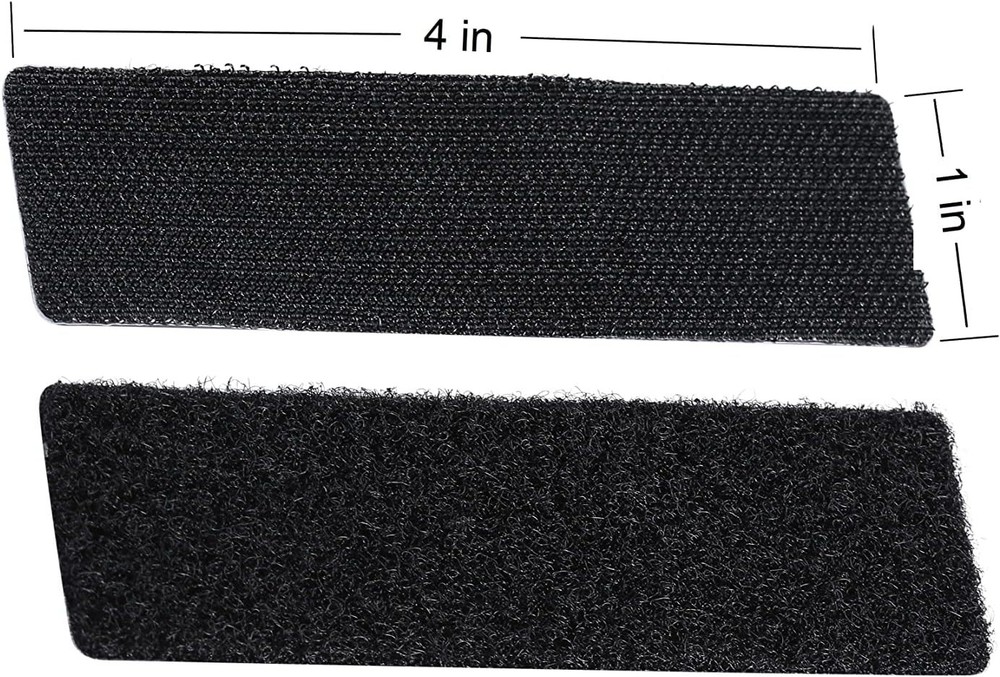 20 Sets Heavy-Duty Hook and Loop Fastener Strips 1x4 Inch - Secure & Versatile