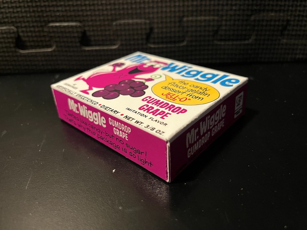 Mr Wiggle jello (Gumdrop Grape) - Empty custom design display box