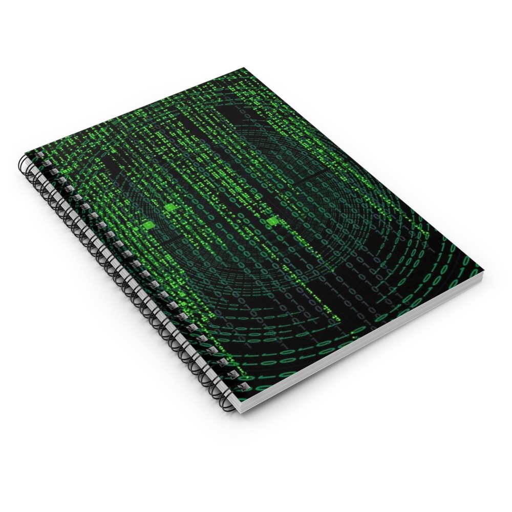 The Matrix Grid Spiral Notebook - Ruled Line