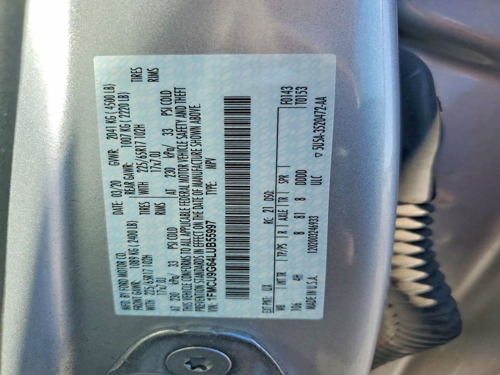 Fuse Box Engine AWD Fits 20 ESCAPE 5020161